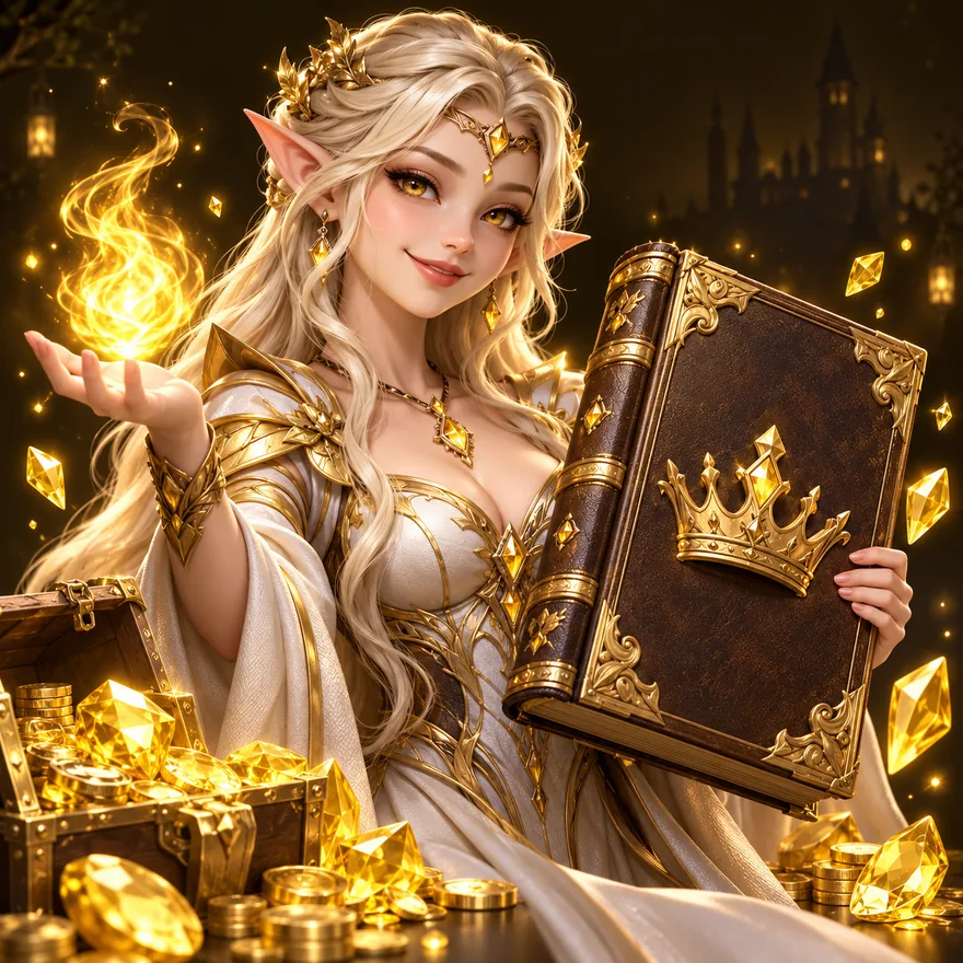 Ornate royal book — Slotsgem