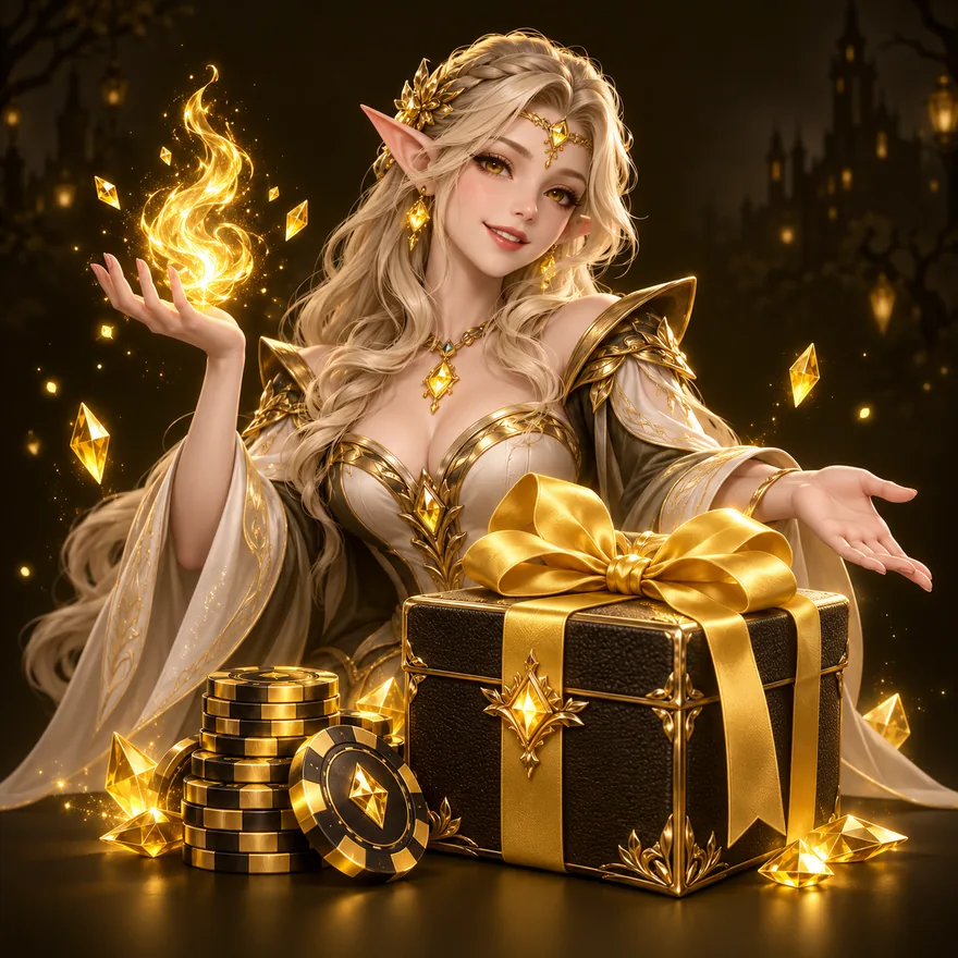 Gift box and chips — Slotsgem