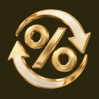 Percent cycle icon — Slotsgem