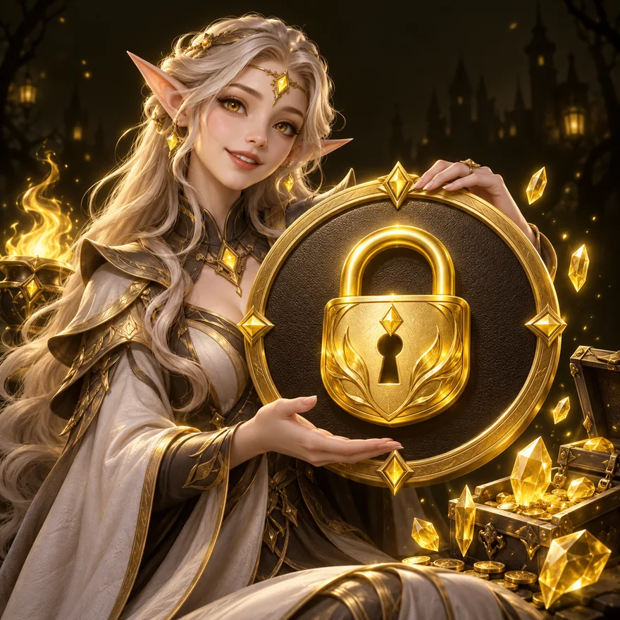 Padlock emblem — Slotsgem