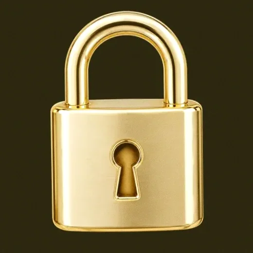 Metal padlock — Slotsgem