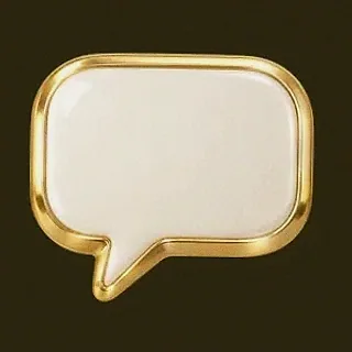 Gold speech bubble — Slotsgem