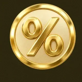 Gold percent coin — Slotsgem