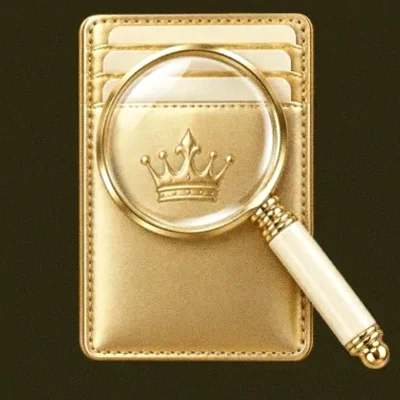 Wallet and magnifier — Slotsgem