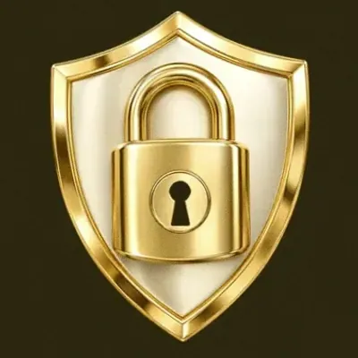Shield with padlock — Slotsgem