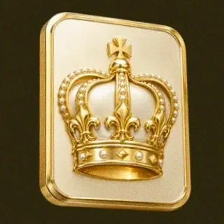 Royal crown plaque — Slotsgem
