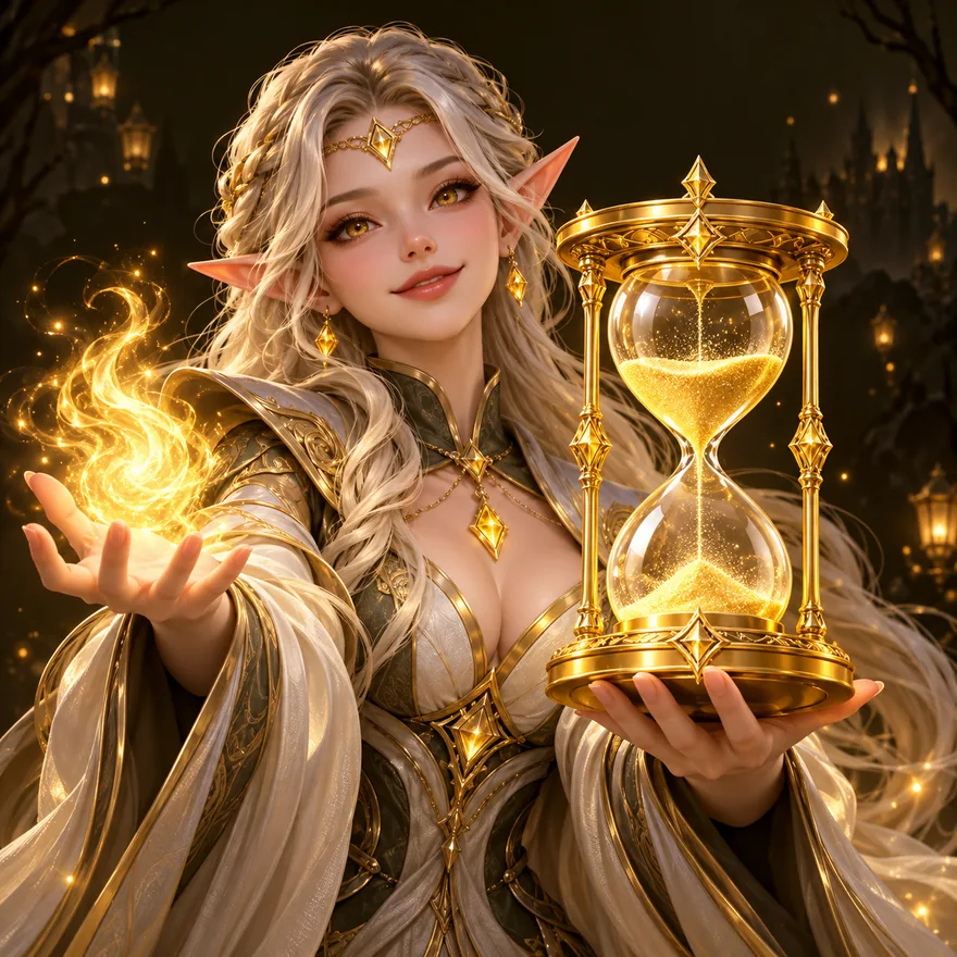 Ornate hourglass — Slotsgem