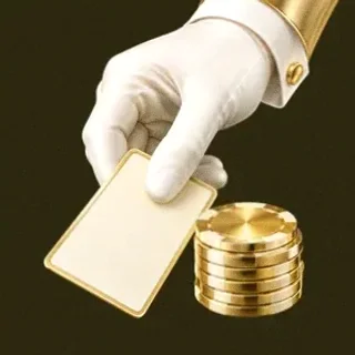 Hand dealing card — Slotsgem